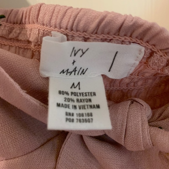 Ballet Pink Tie-Front Floral Top - Picture 4 of 4